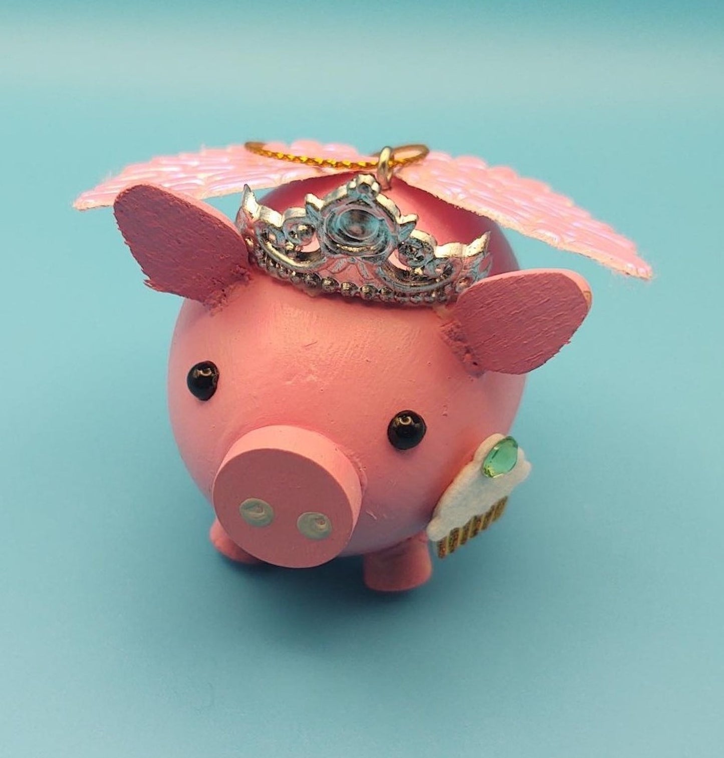 Queen Esther cupcake ornament