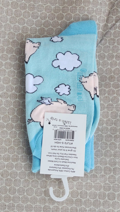 Last Day Fun Item #9 - Flying Piggy Socks