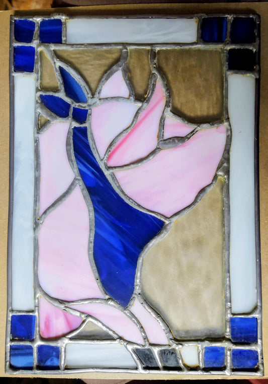 Leaded glass pig panel