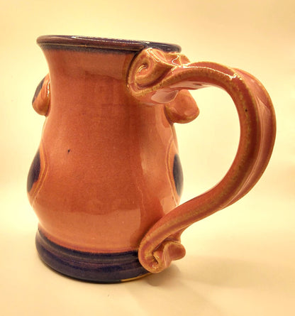 Whimsical pig mug