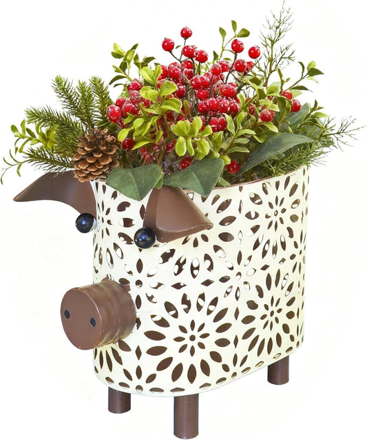 Piggy planter or tealight holder