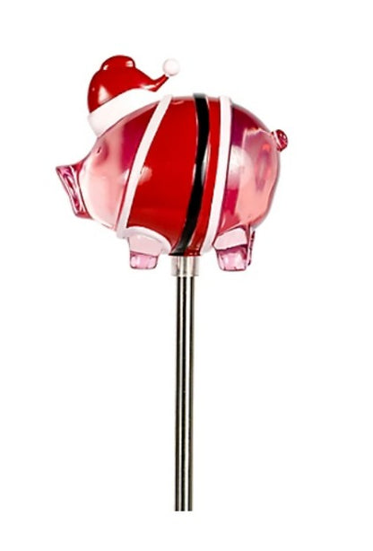 Santa Pig garden stakes