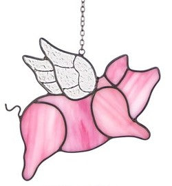 Winged PIg Suncatcher